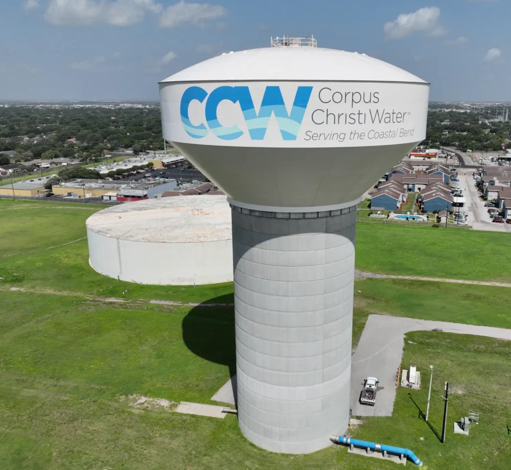 Corpus Christi water tower inspection